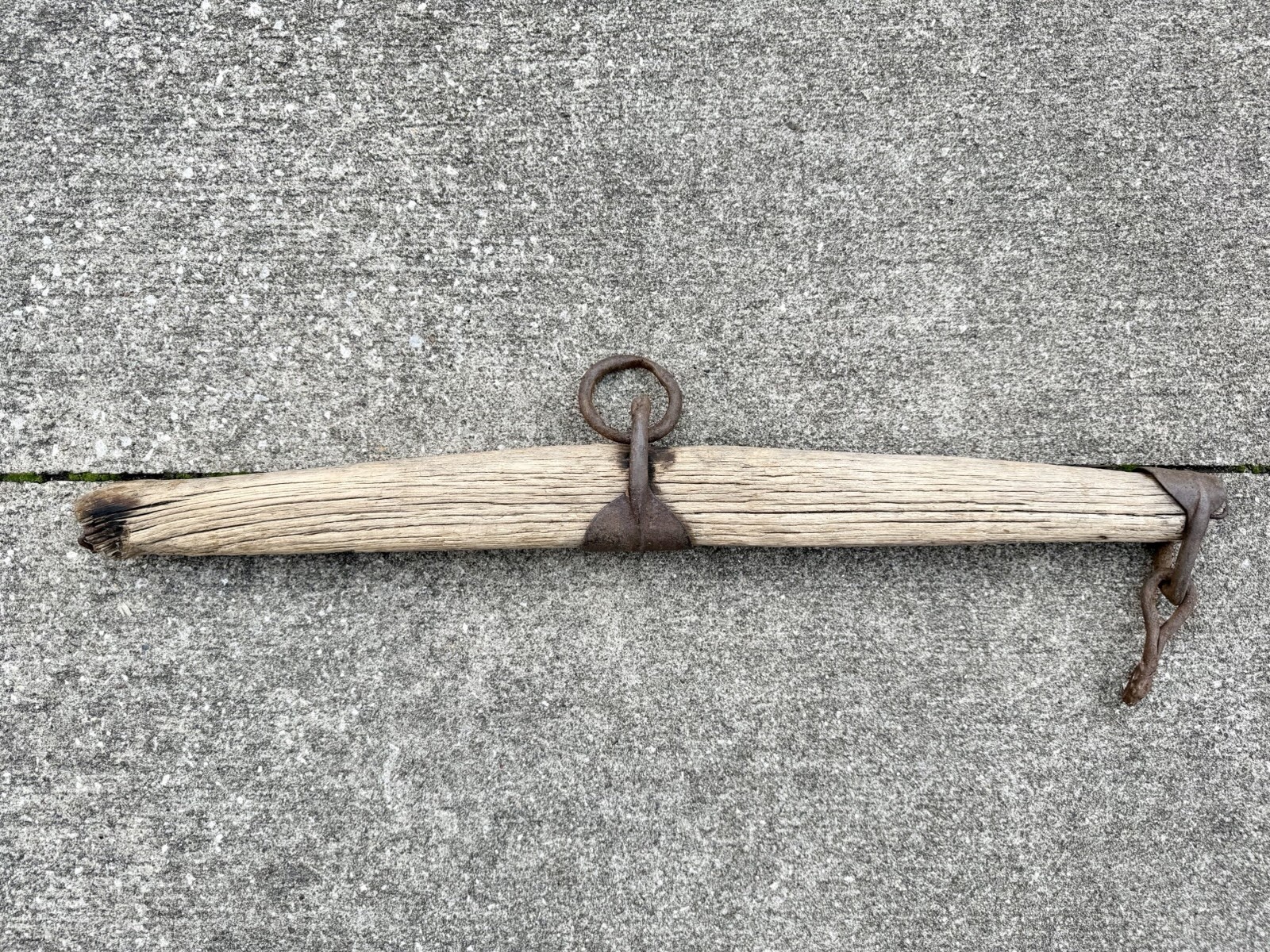 Antique Wood Singletree Yoke Oxen Horse Harness Rustic Farm Decor Primitive 30”