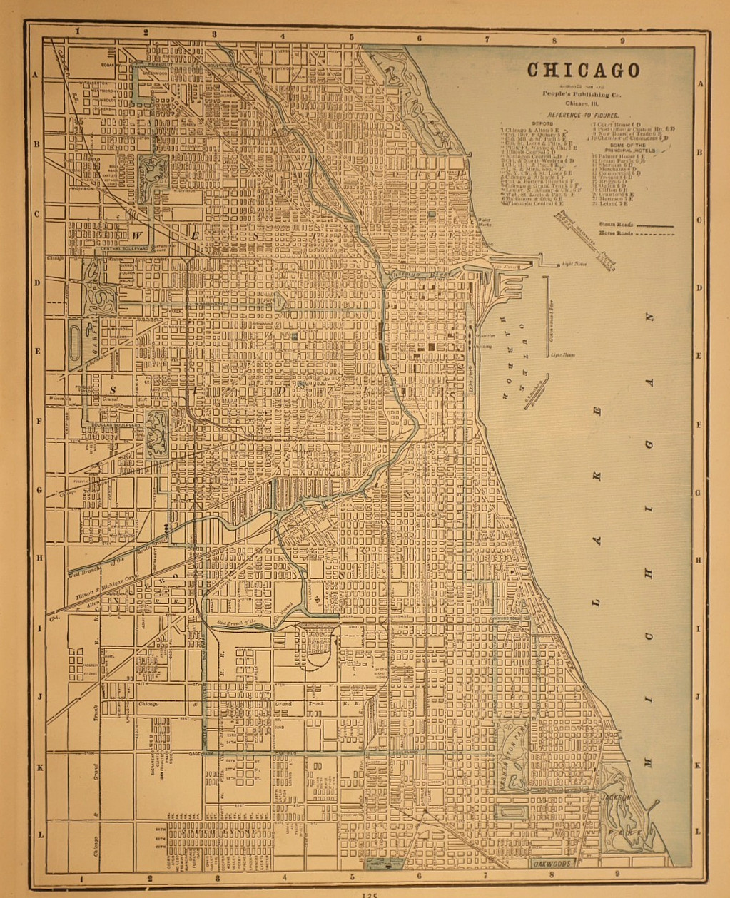 1892 City Map ~ Chicago, Illinois / St. Louis, Missouri on Reverse (11×14)-#15