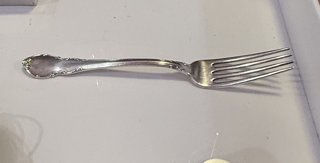 Sterling Silver Dinner Fork 47.68g Lunt Modern Victorian 1941 No Mono 7.25”