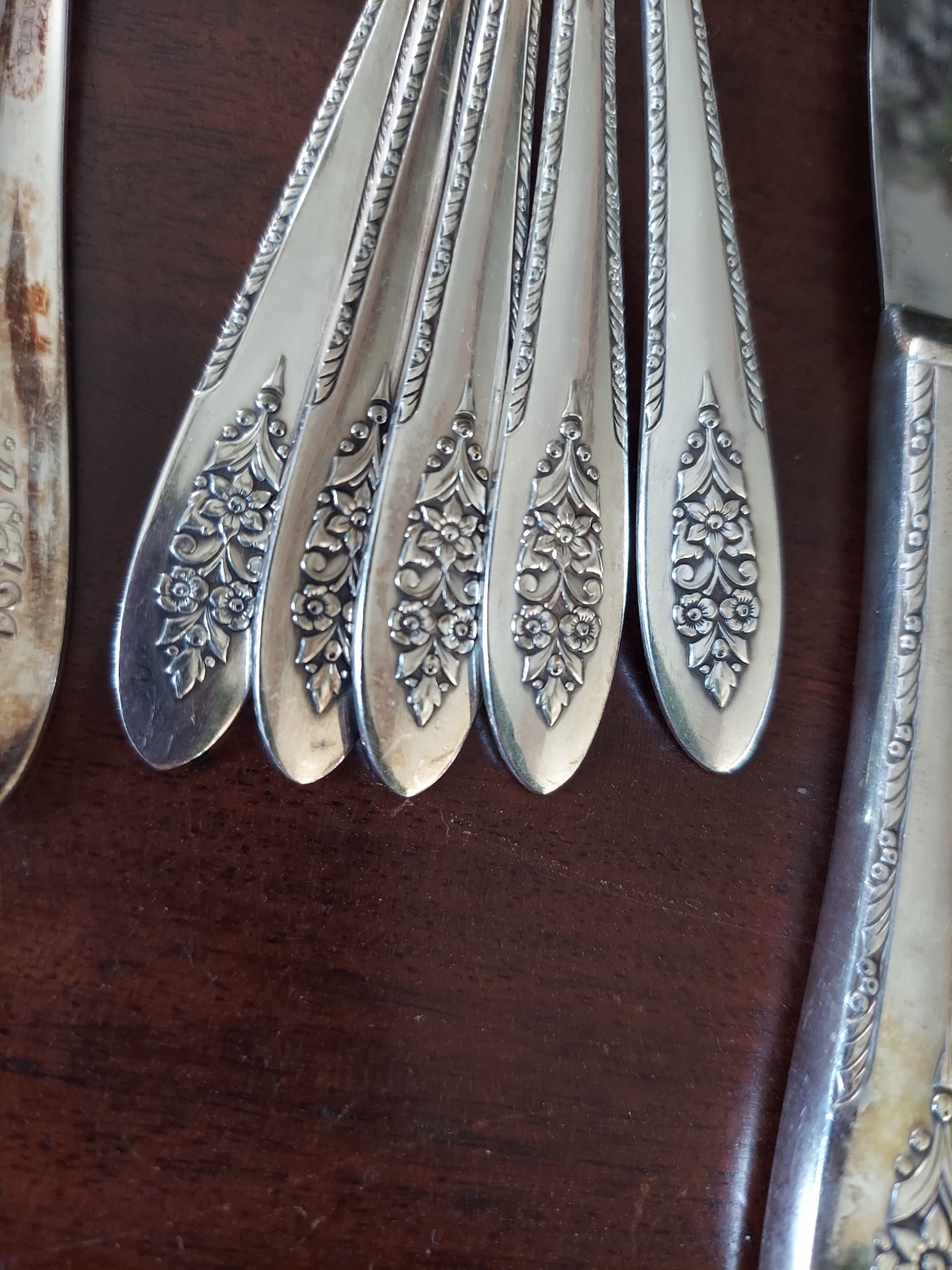 Lady Stuart Oneida Flatware Rogers Silverplate Flatware 33pc Set 1949 MCM