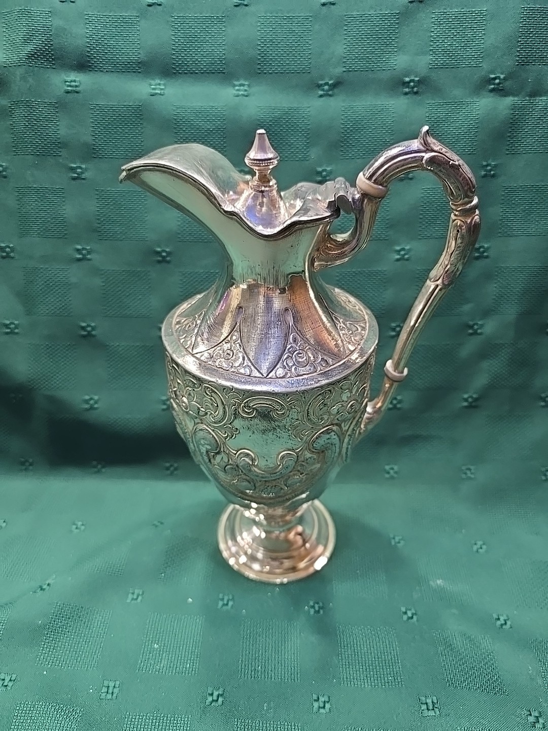 Antique Silver Plate Ewer Or Claret Jug 10 in