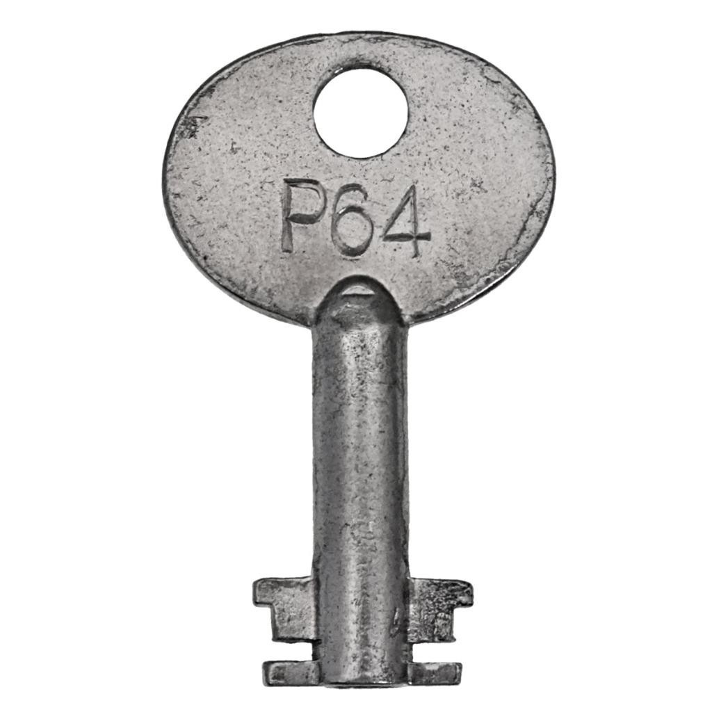 CORBIN Padlock Key P64 Double Bit 1⅝” – Antique Key Vintage Key – ref.k795