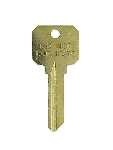 Schlage SC4 “Do Not Duplicate” Key Blanks by Ilco – 50 Pack, DND-SC4, Brass