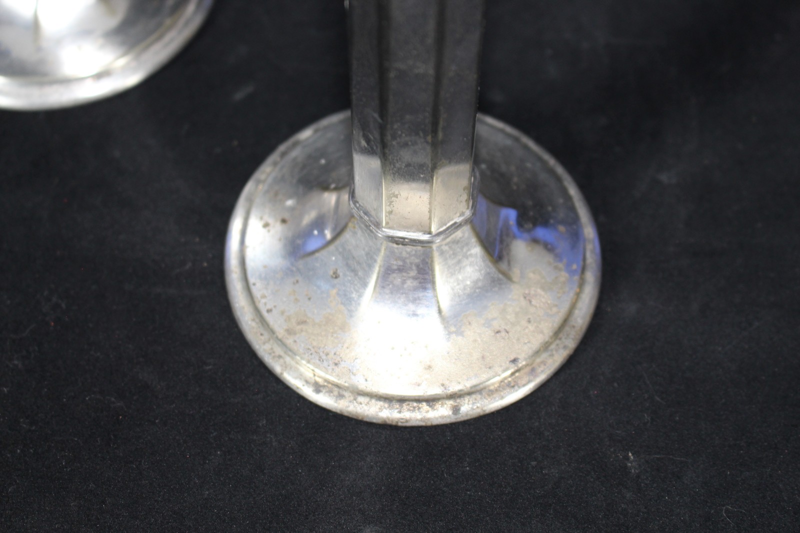 Pairpoint Art Deco Sterling Silver Plated Candle Stick Holders 8 1/2″ 1930’s