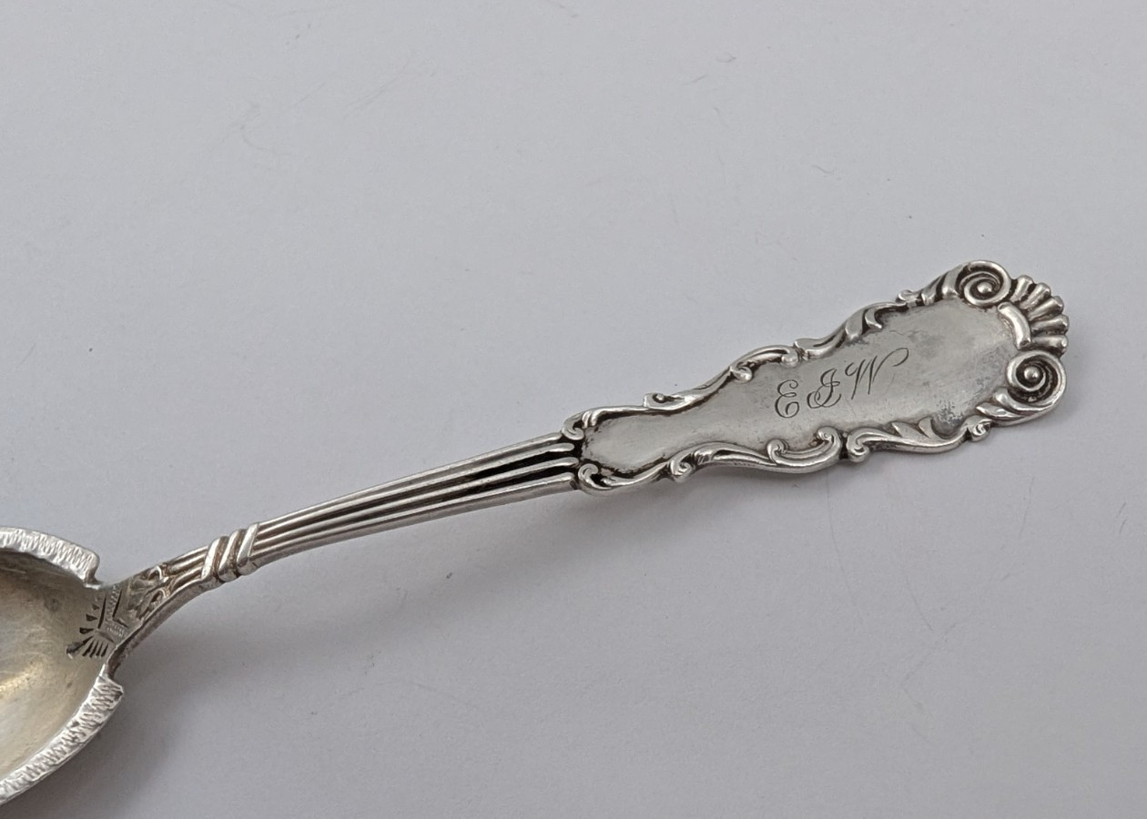 Sterling Silver Citrus Grapefruit Spoon 5-3/4″ 20g with Monogram and Date