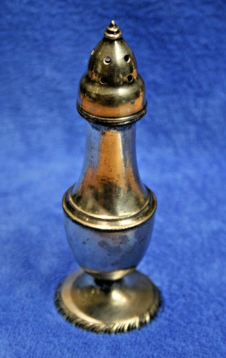 Antique Peerless Silver Co. La France Reg # 607 Pepper Shaker – Silver Plated