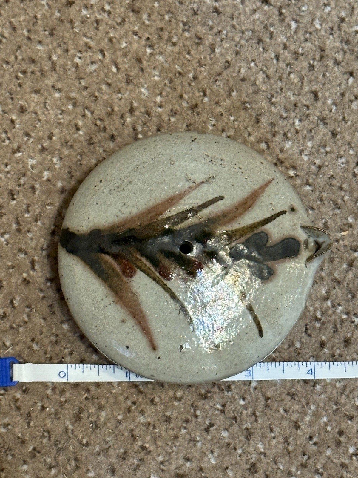 Antique Japanese Stoneware Studio Pottery Water Dropper Karatsu Ware?