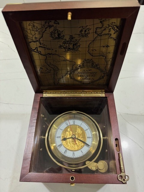 Franklin Mint Chronometer 500th Anniversary of the discovery of America