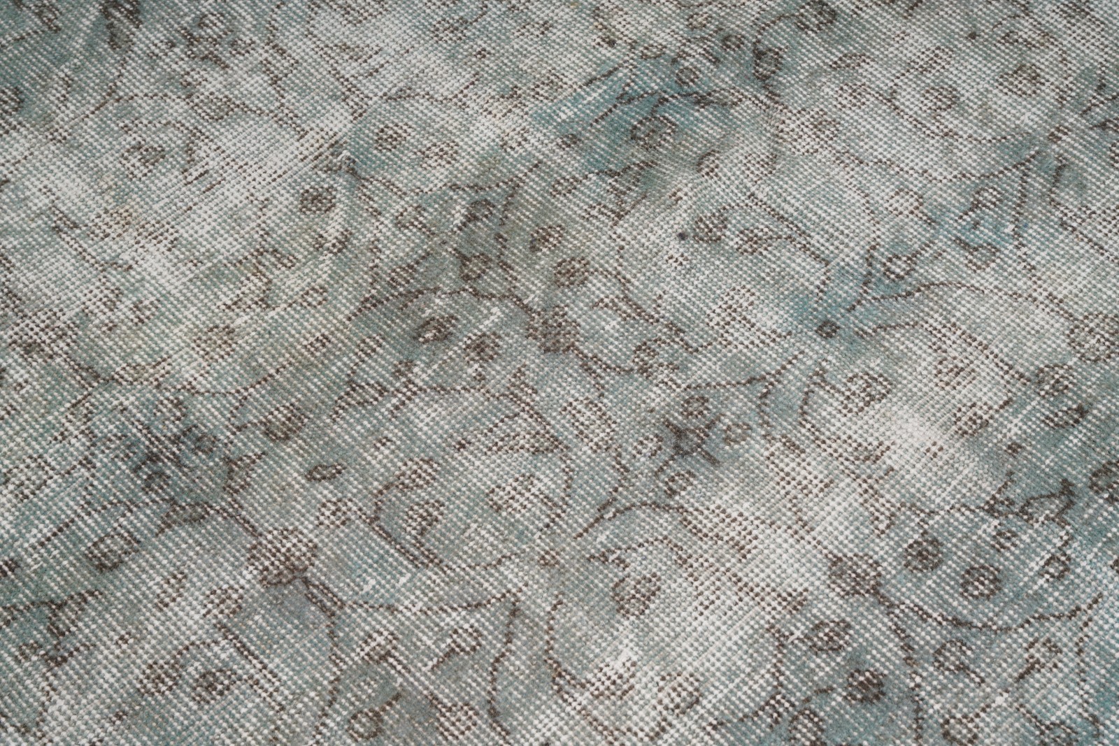 Oversized Turkish Rug 7×11, Large Vintage Oushak Wool Carpet, Faded Tones,300