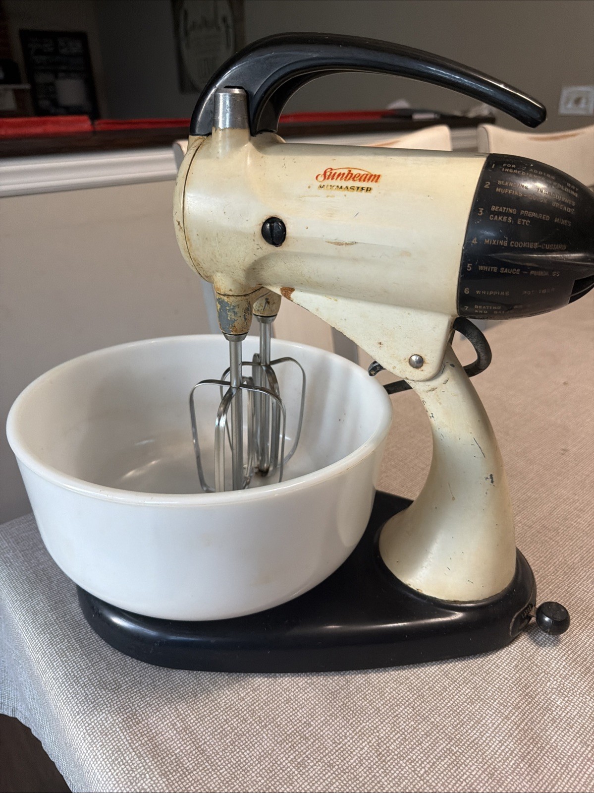 1940-1950’s Sunbeam Mixmaster Vintage Stand Mixer Original In Working Condition!