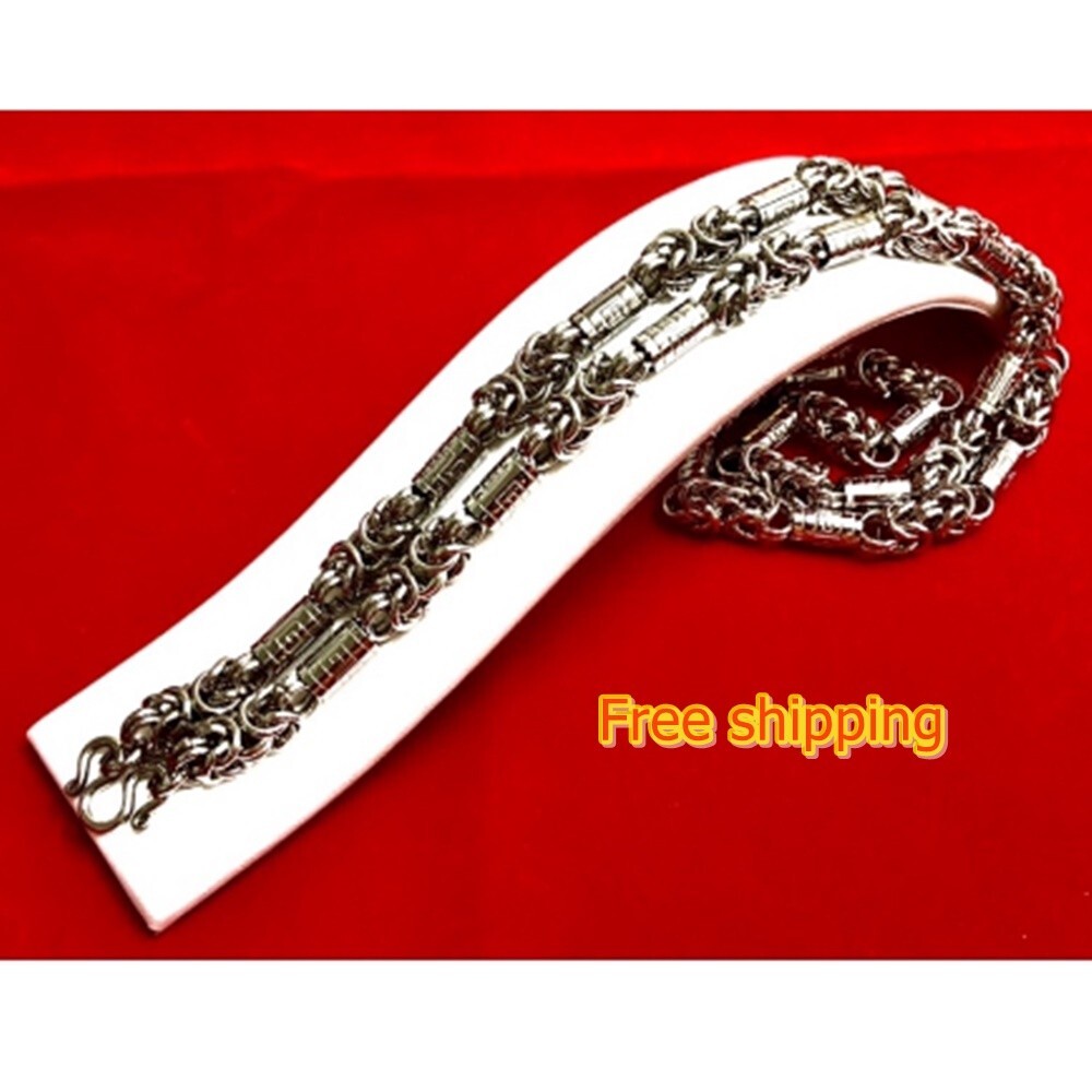Necklace Mantra Talisman Stainless Chain Thai Buddha Length 26″ inch Amulet