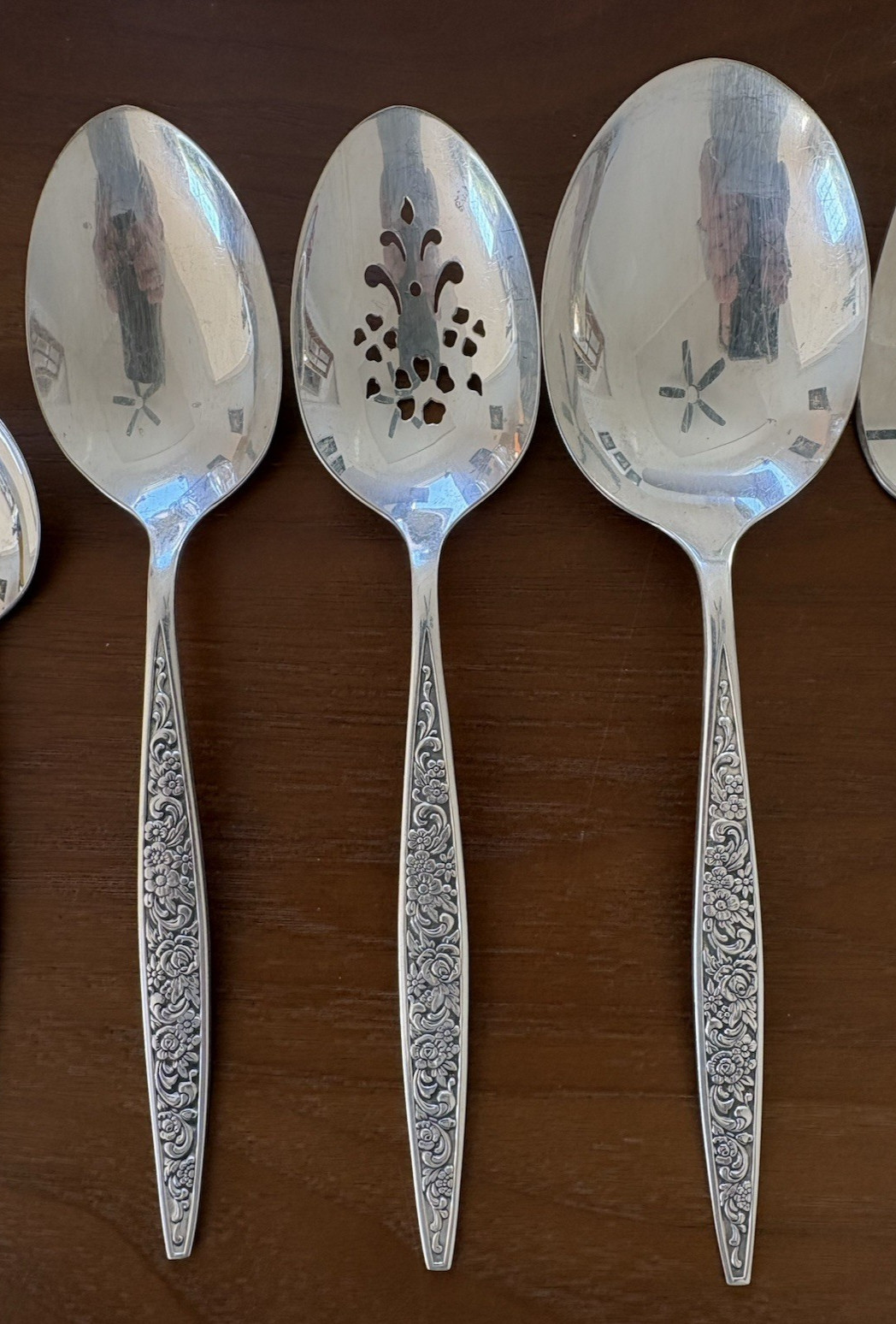 Vintage Oneida Community TANGIER Silverplate 8 Piece Hostess Set Serve Ware