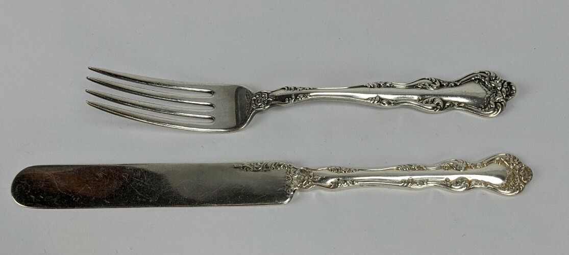 Orient Aka Venice Silver plate youth set by Homes & Edwards 1904