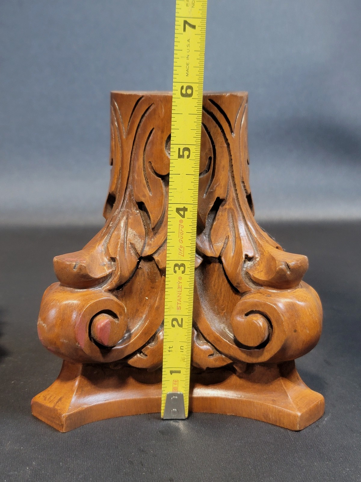 Raymond Enkeboll Designs 1996 Solid Wood Maple Stain Corbel Acanthus Motifs LOT