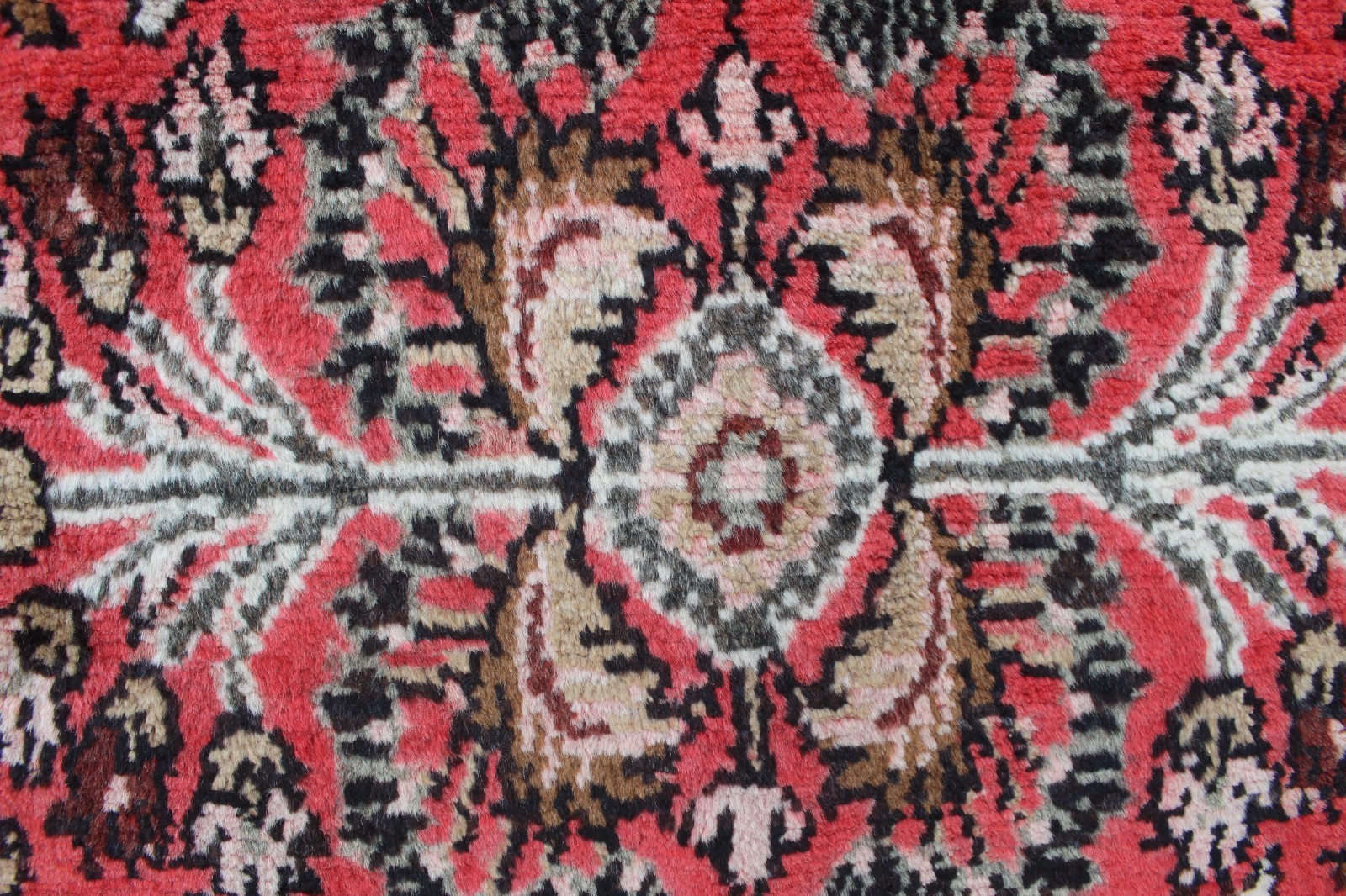 Vintage Hand Made Traditional Oriental Wool Red Narrow Long Runner 407x80cm