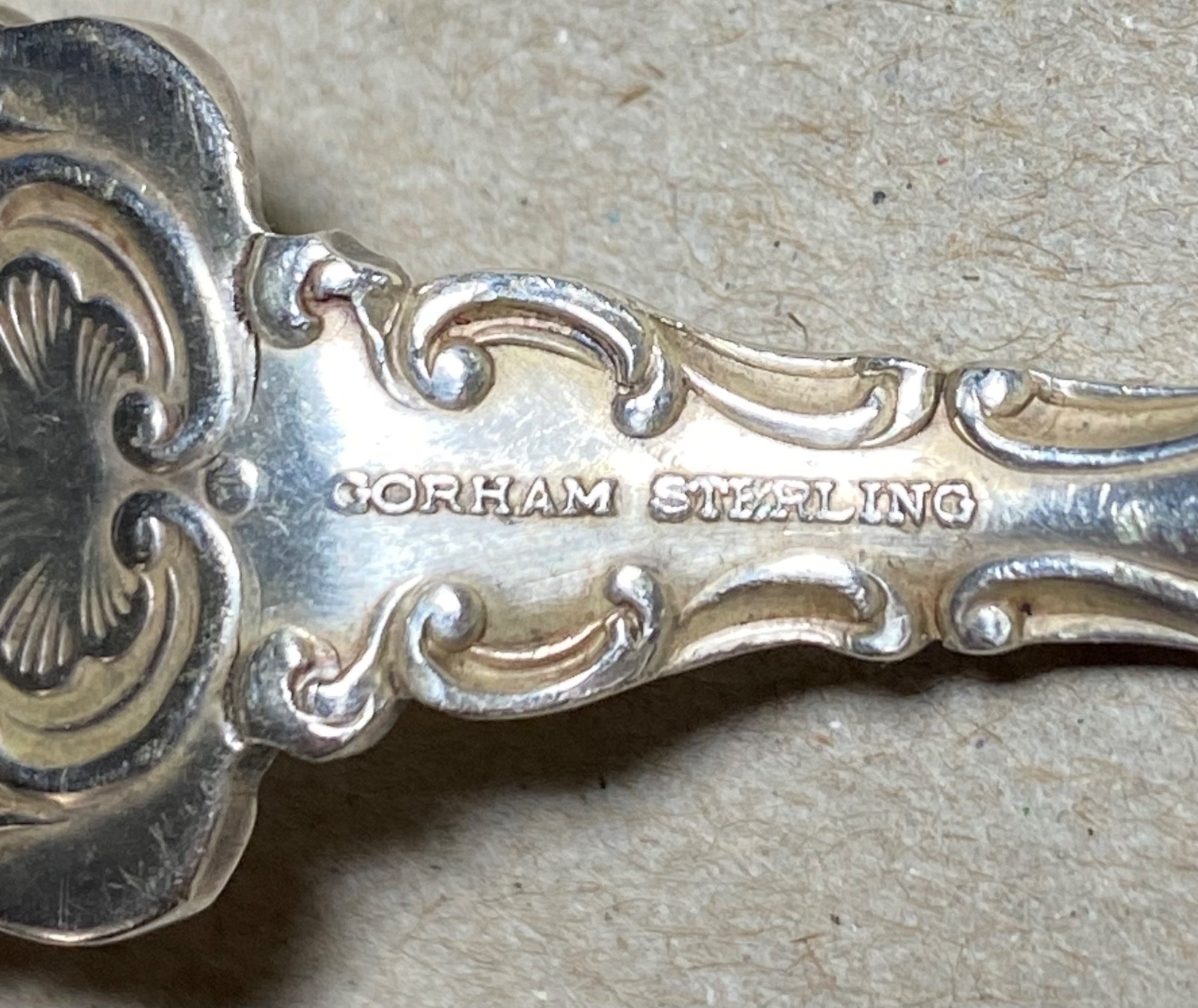MONOGRAM E Sterling Silver GORHAM STRASBOURG Master Butter KNIFE 39.6 grams