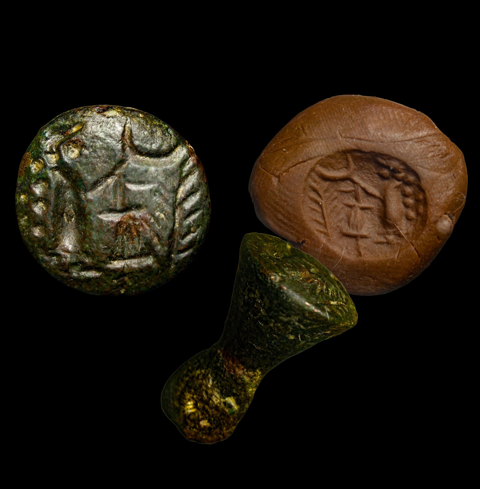 Ancient Mesopatamian Bronze Cone Seal Neo-Assyraian – 20mm – Artifact Antiquity