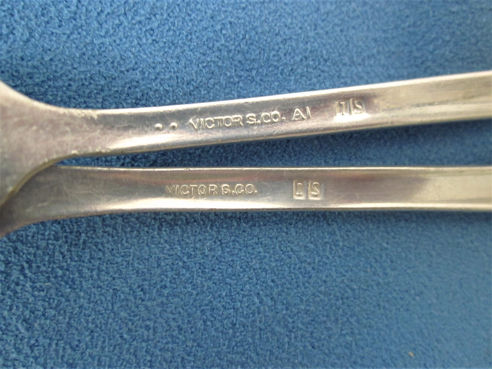 6 Vintage Silverplate Dessert & Cocktail Forks, Talisman, Deauville, Victor One