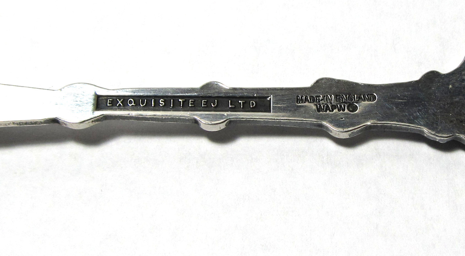 Nova Scotia Silver Plated Enamel Souvenir Spoon Exquisite EJ LTD WAPW England