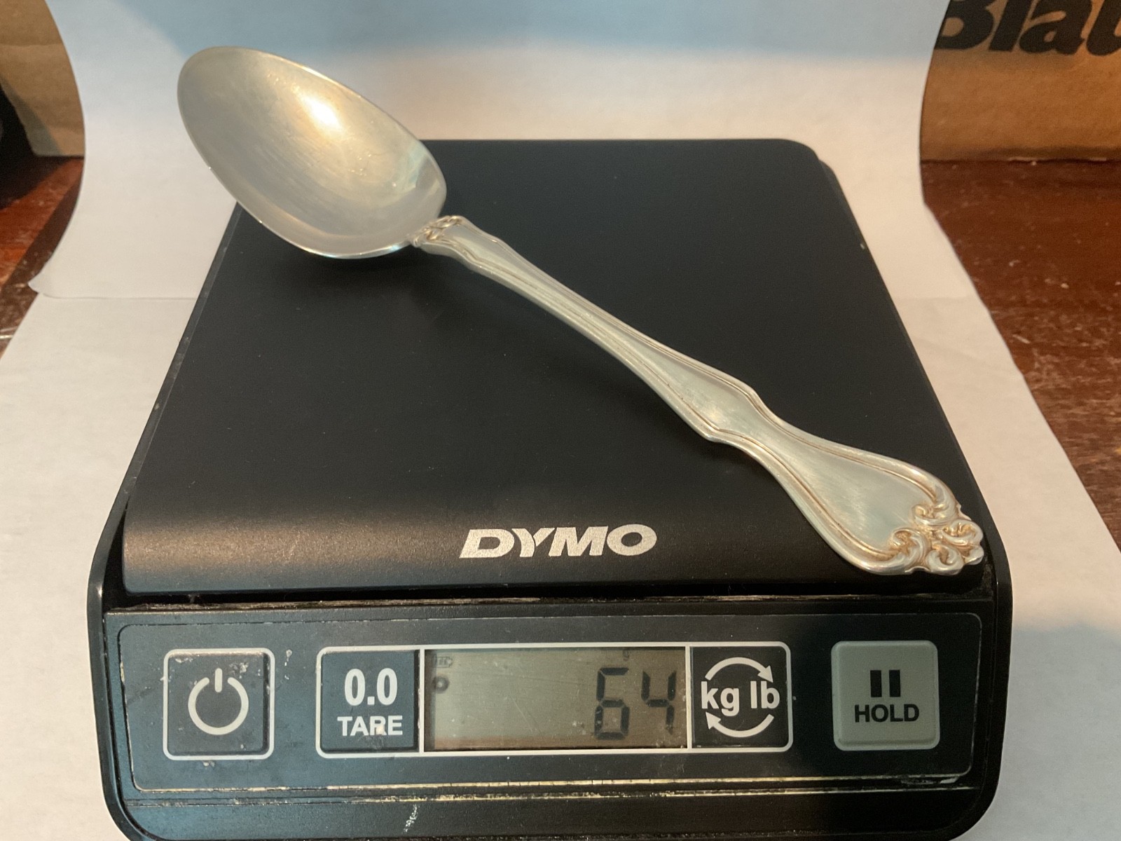 GEORGE & MARTHA by Westmorland .925 Silver Sterling Serving Spoon 8.25” 64gram