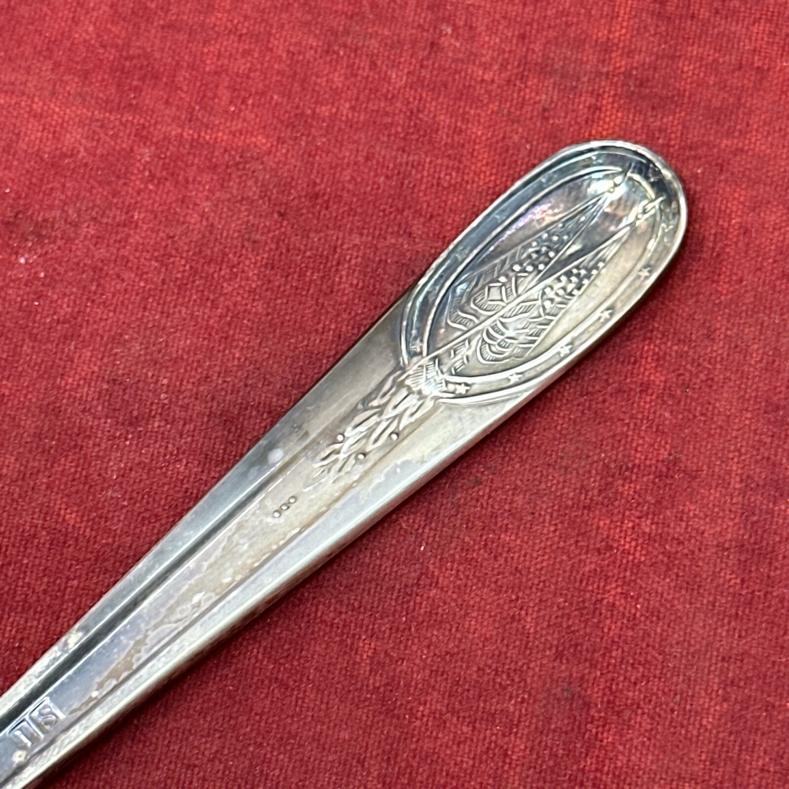 President James Monroe & Monroe Doctrine William Rogers Silver Plate Spoon