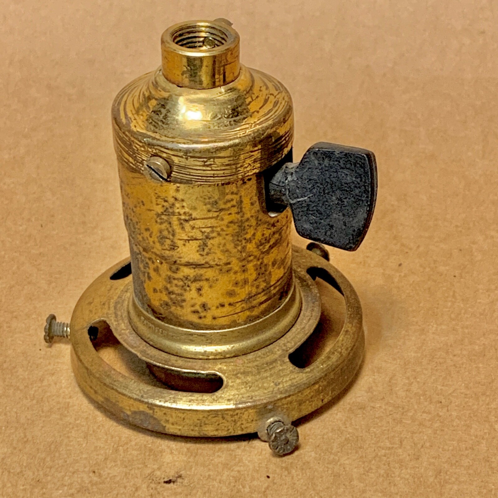 Vintage, antique, early electric lamp socket