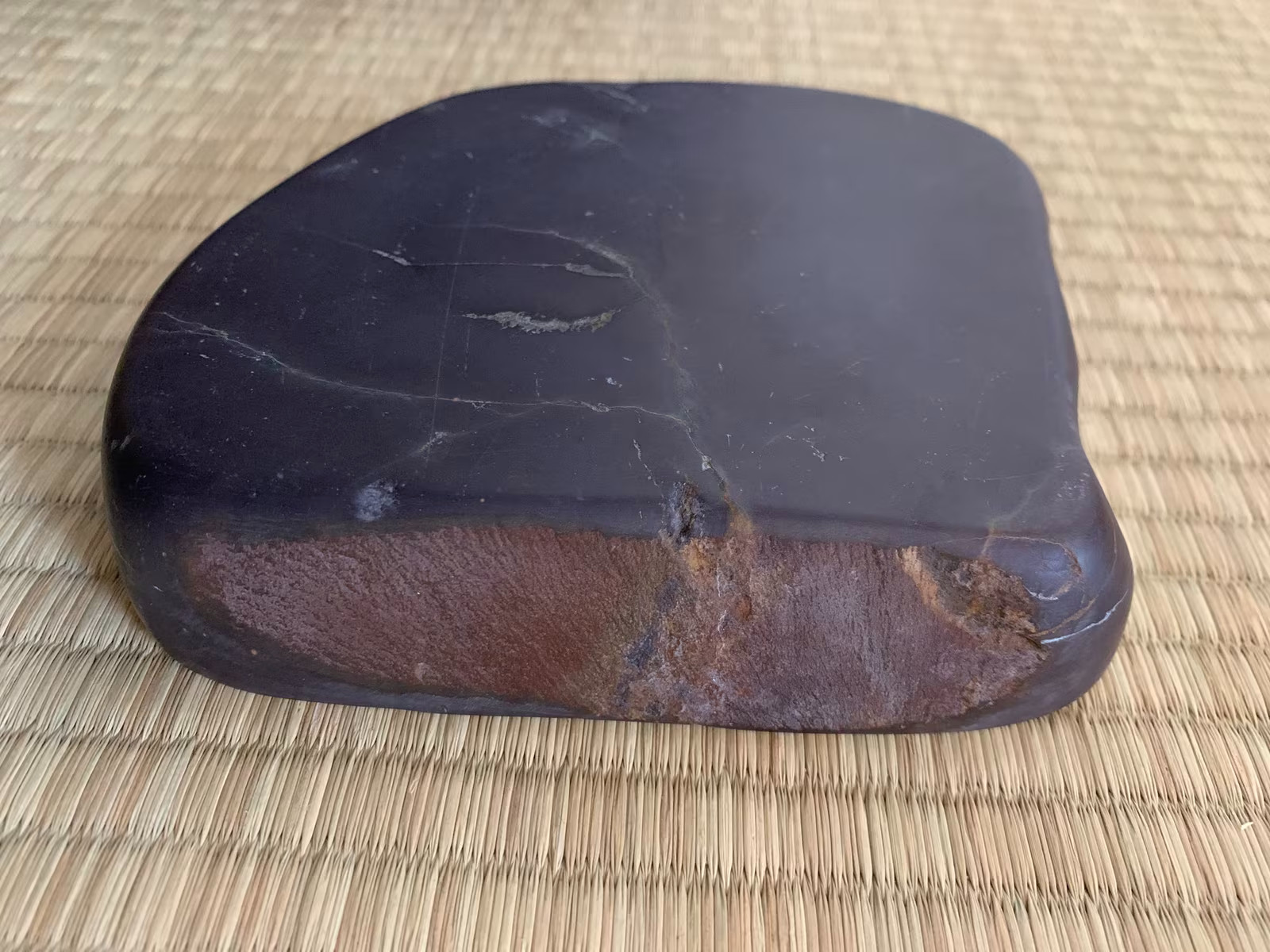 Duan Inkstone Laokeng (Old Pit) Pine tree Natural Stone Calligraphy Tankei