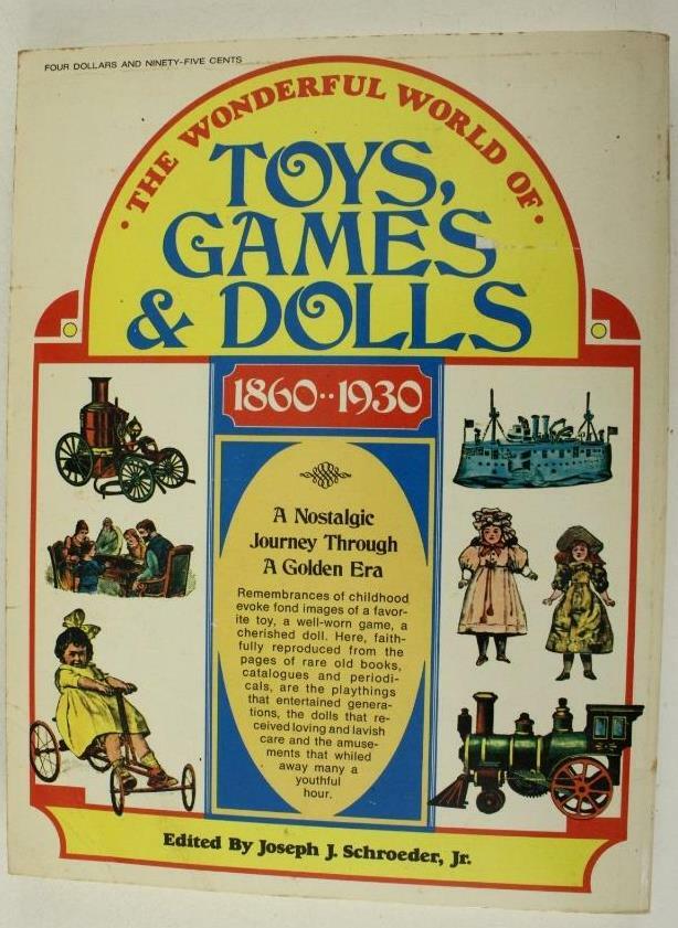 Vintage PB Reference Book The Wonderful World of Toys Games & Dolls by Schroeder