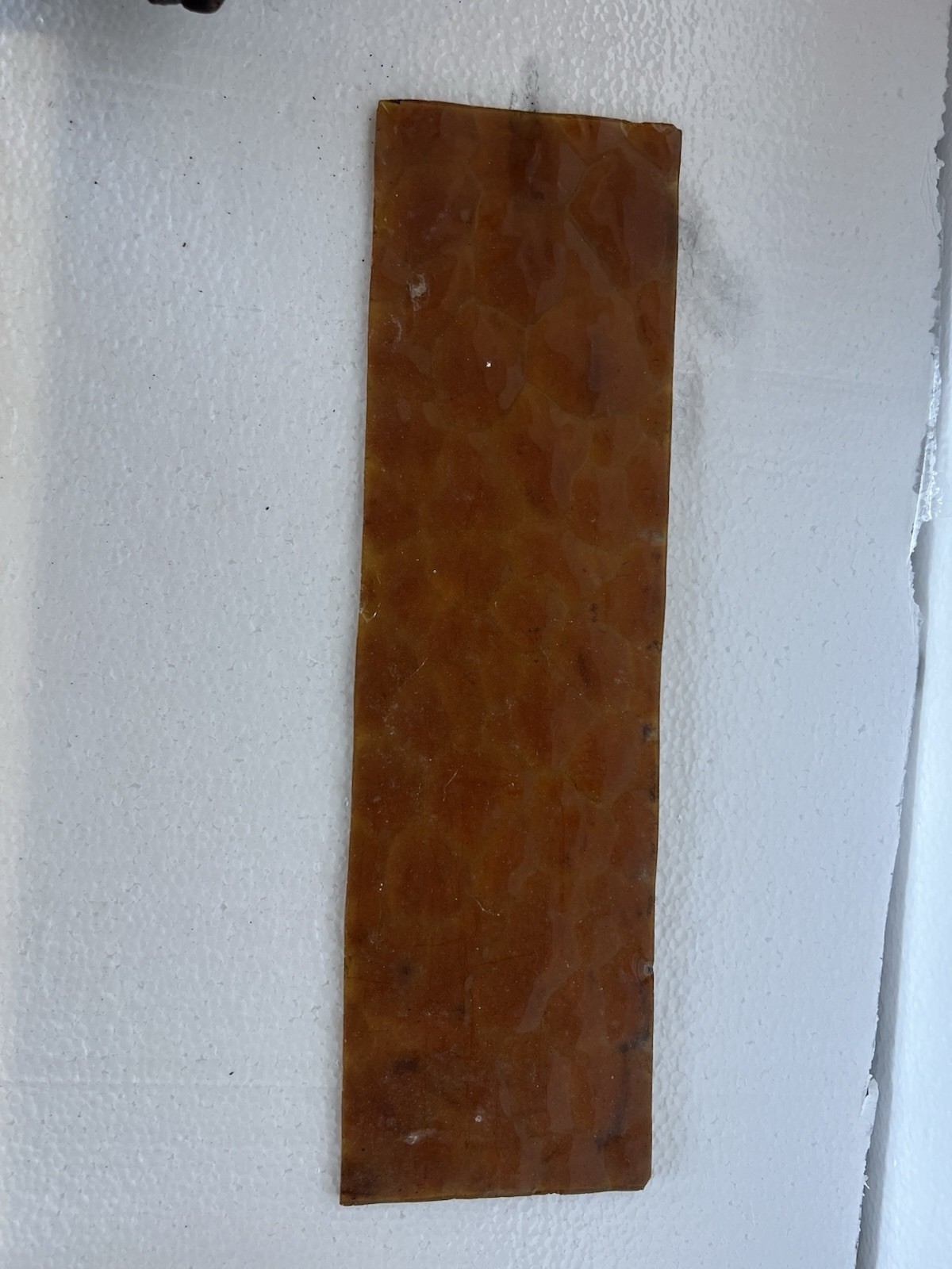 Mid century Spanish Revival / Gothic hanging lantern with amber glass For Repair