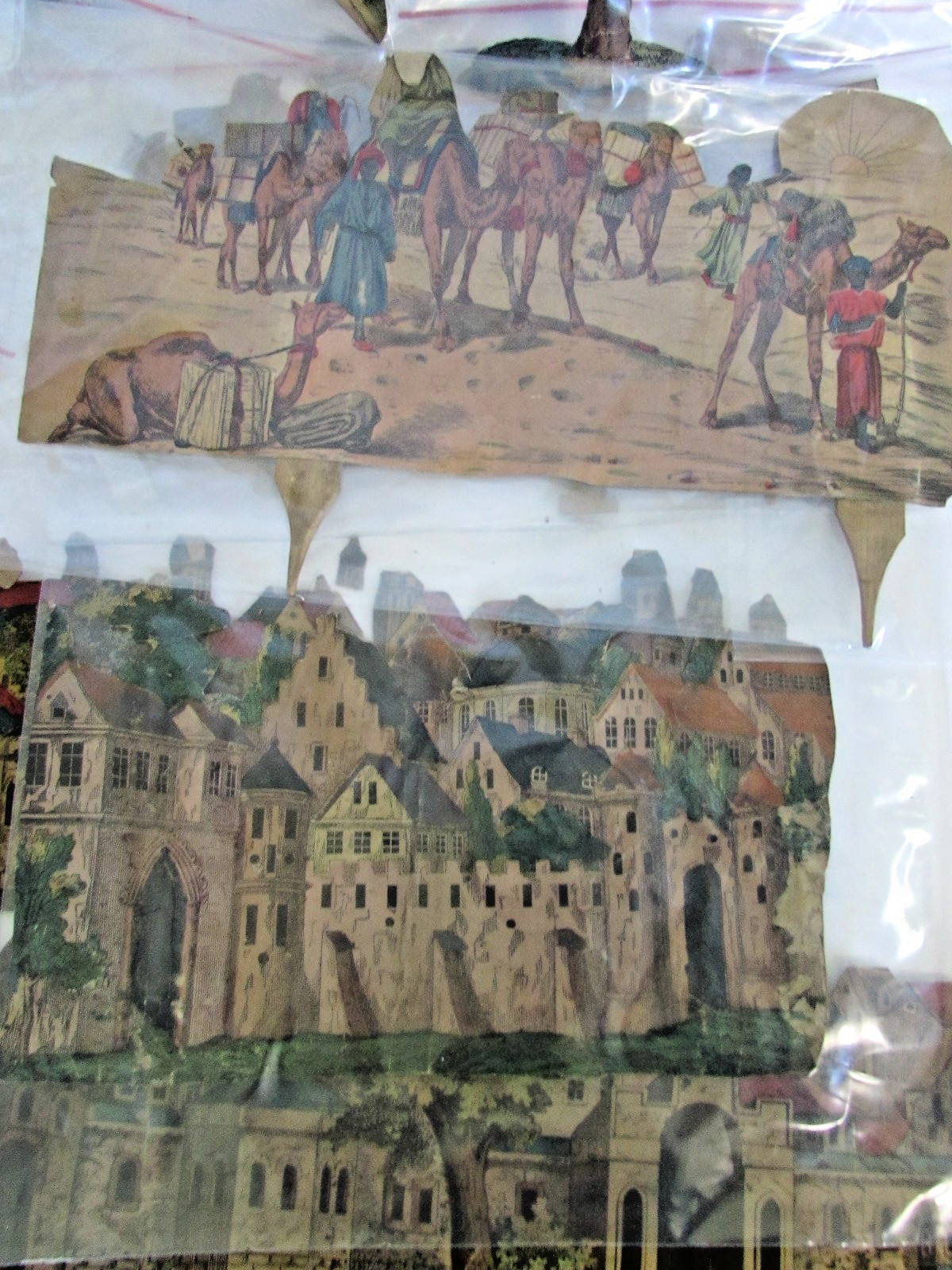 Lot 30Pc Victorian Persian Middle Eastern Play Set Village Paper Toy Persia