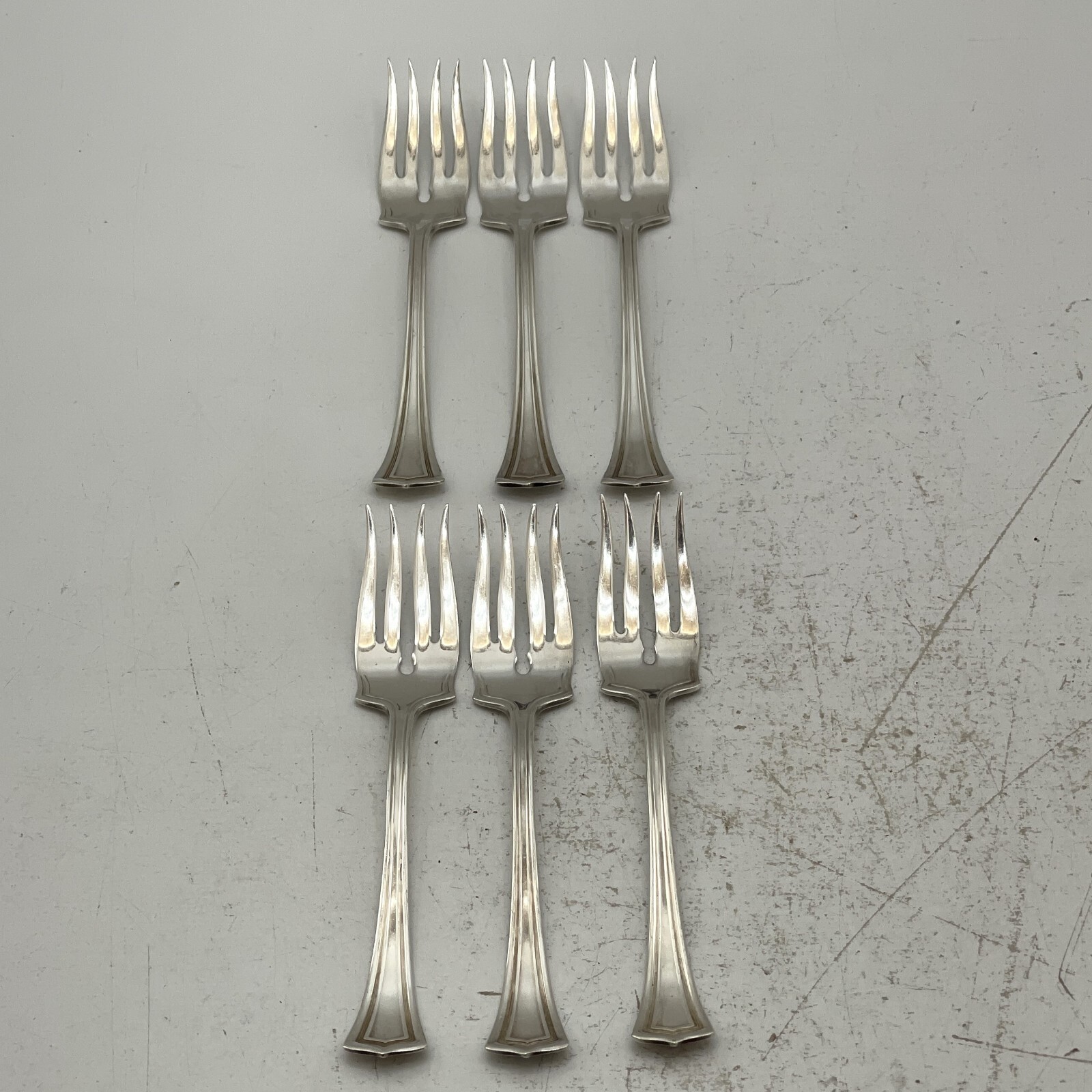 Set of 6 1881 Rogers A1 Pat. Mar 30.15 Salad Cocktail Fork 6.5 Inch