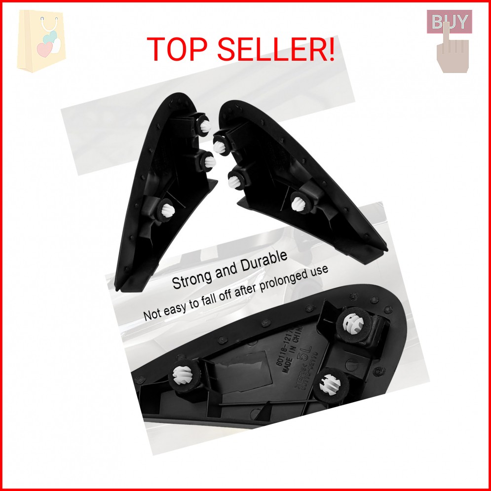 EMIHO Left & Right Side Mirror Corner Triangle Cover Trim Fit for Toyota Corolla