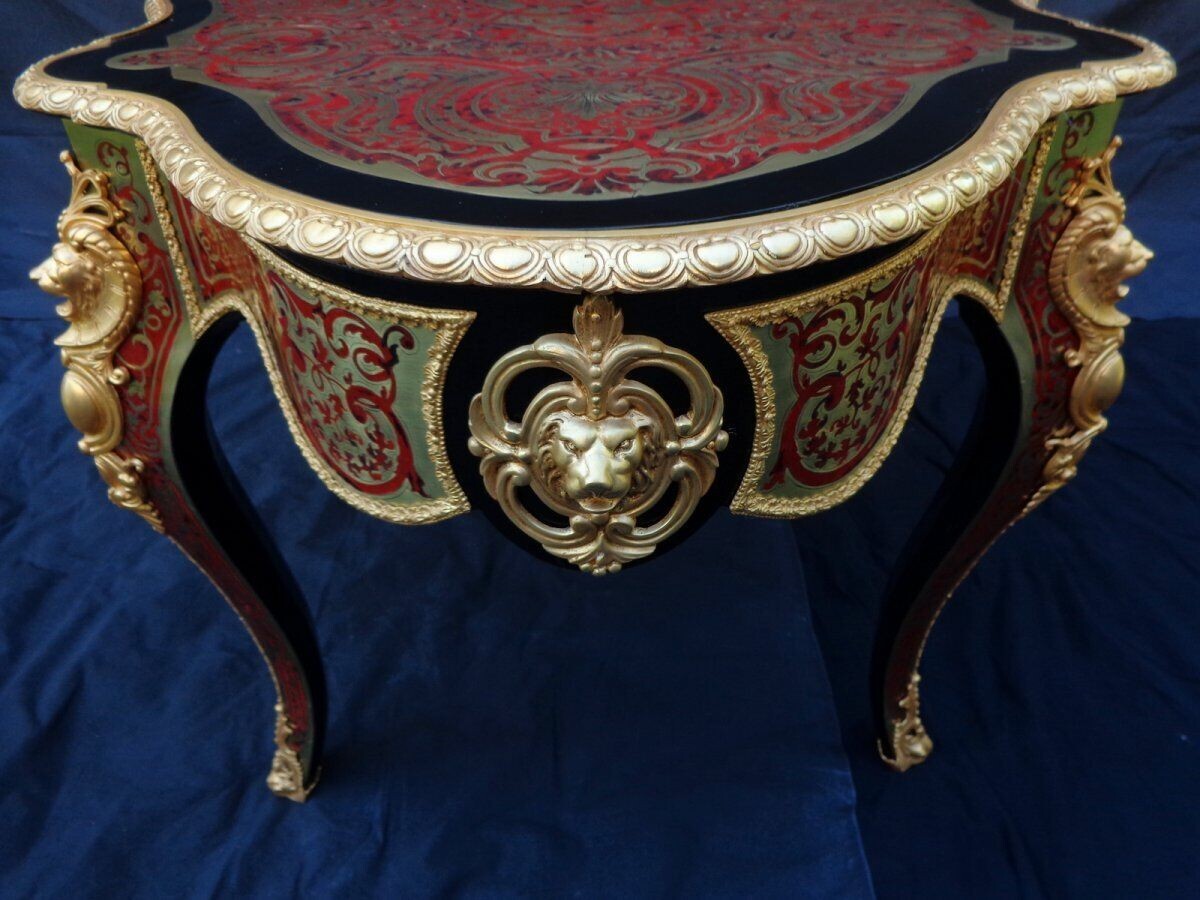 Antique French Empire Style Ormolu Bronze Lion Furniture Leg Mount Pediment x 2