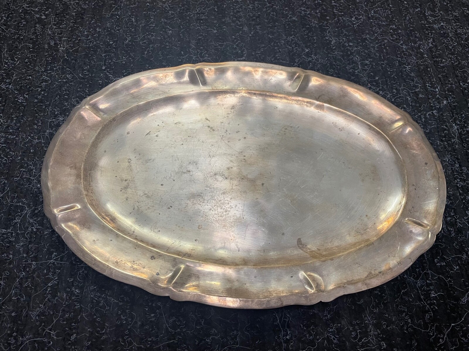 Antique Anexo La’ Colonia Sterling Silver 12.5in x 8.75in. Serving Tray