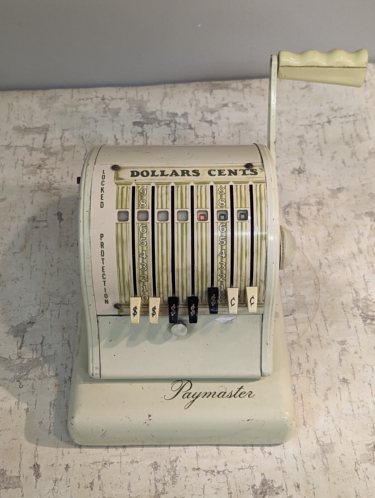 Vintage Paymaster Series S600 Green Check Writer Authentic Check Stamper Machine