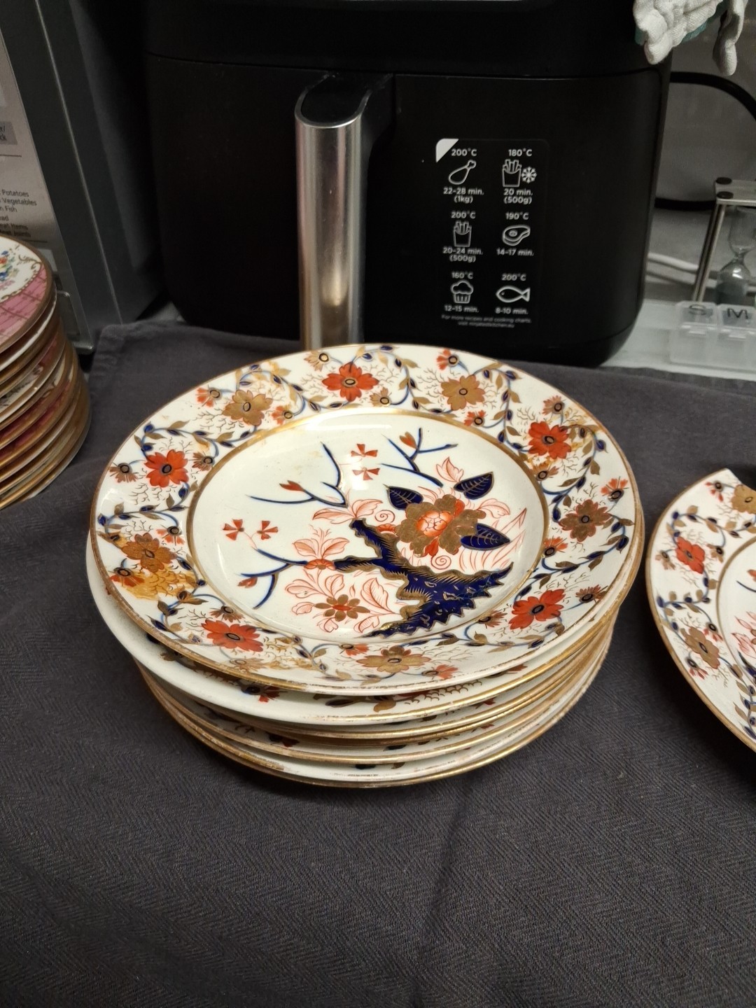 8 19th Century Derby Plates 1A/F