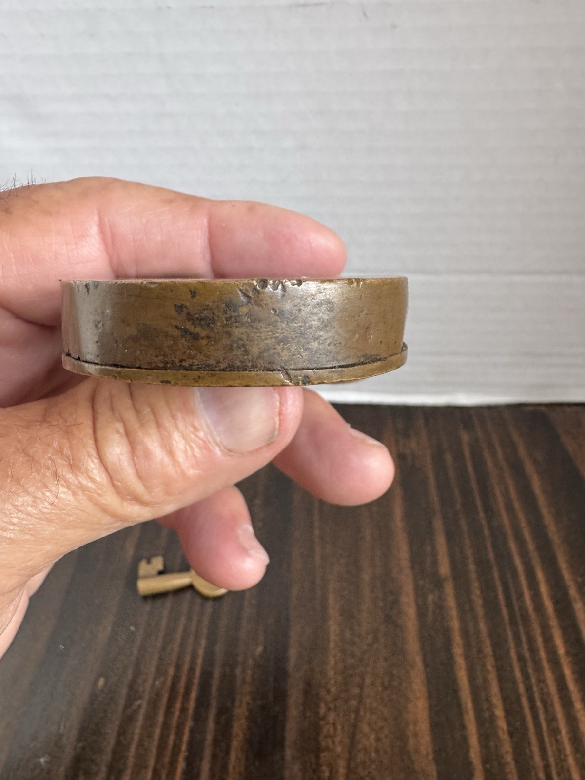 Antique Brass Padlock w- Key Security Lock – Works Unbranded