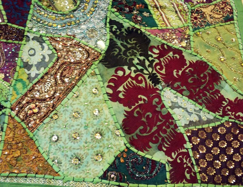 60″ Cotton Handmade Throw Tapestry Patchwork Living Room Home Decor Wall Hanging