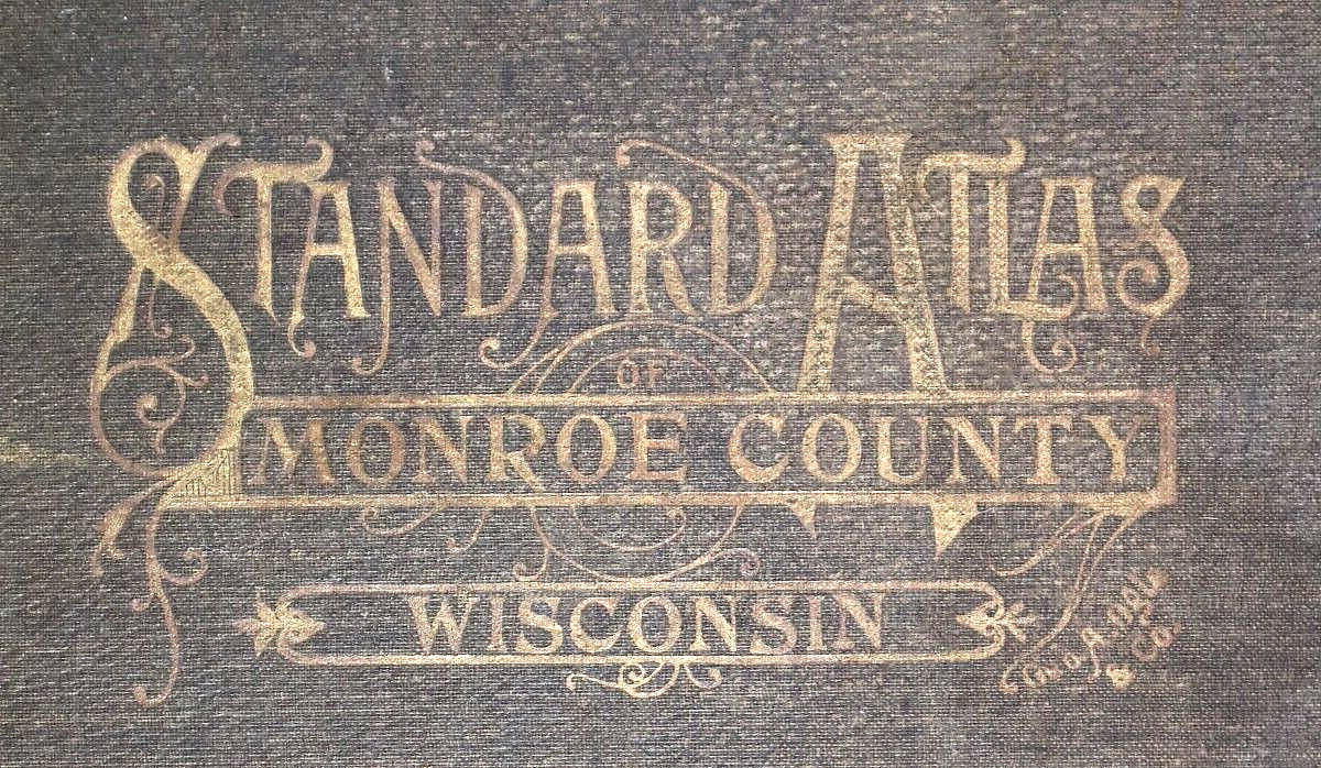 Old 1915 Plat Map ~ ADRIAN, JACKSONVILLE, Twp., MONROE Co., WISCONSIN (LG14x17)
