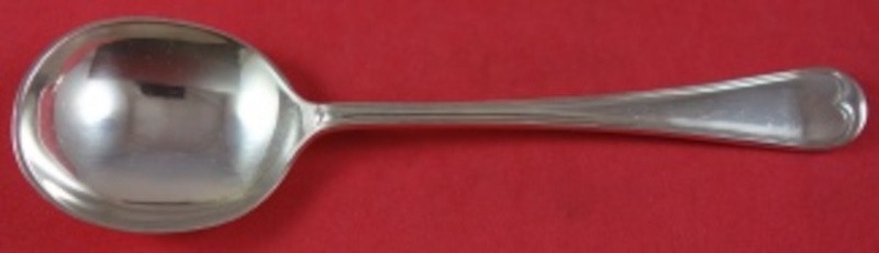 Thread Edge by James Robinson Sterling Silver Cream Soup Spoon 6 3/4″
