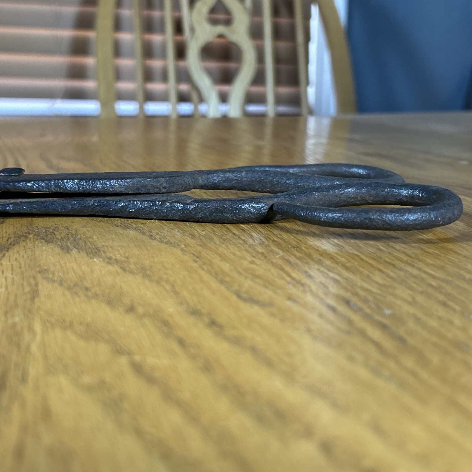 Antique Hand Forged Blacksmith Shears Iron Scissors 12.75″ Long 1800s Ironwork