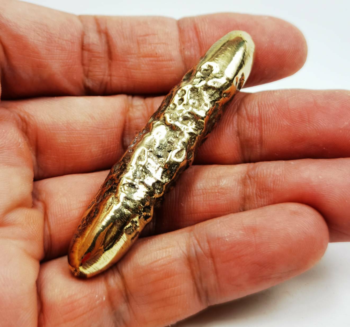 Natural Laos Gold Leklai Amulet Powerful Buffalo Mountain Cave drop Master Real
