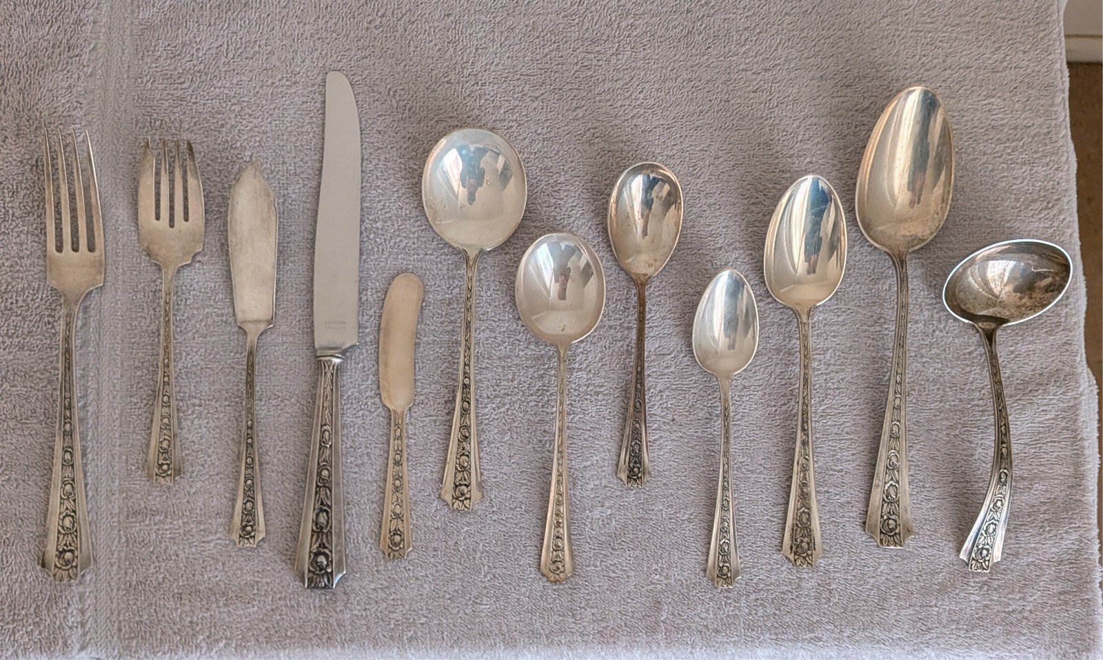 Sterling Talisman Rose Concord By Frank Whiting Service for 8 Total 78 pieces