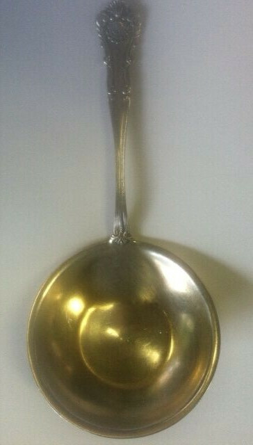 Durgin New Queens Sterling Silver Bonbon Spoon 5″ 1900 Monogrammed