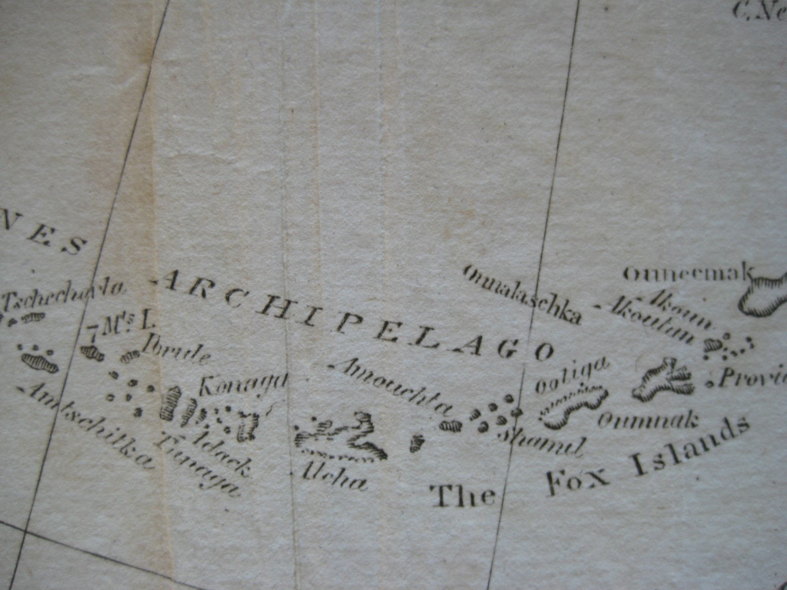 Original 1804 Map After Captain Cook NORTH PACIFIC OCEAN Names Alaska Fox Island