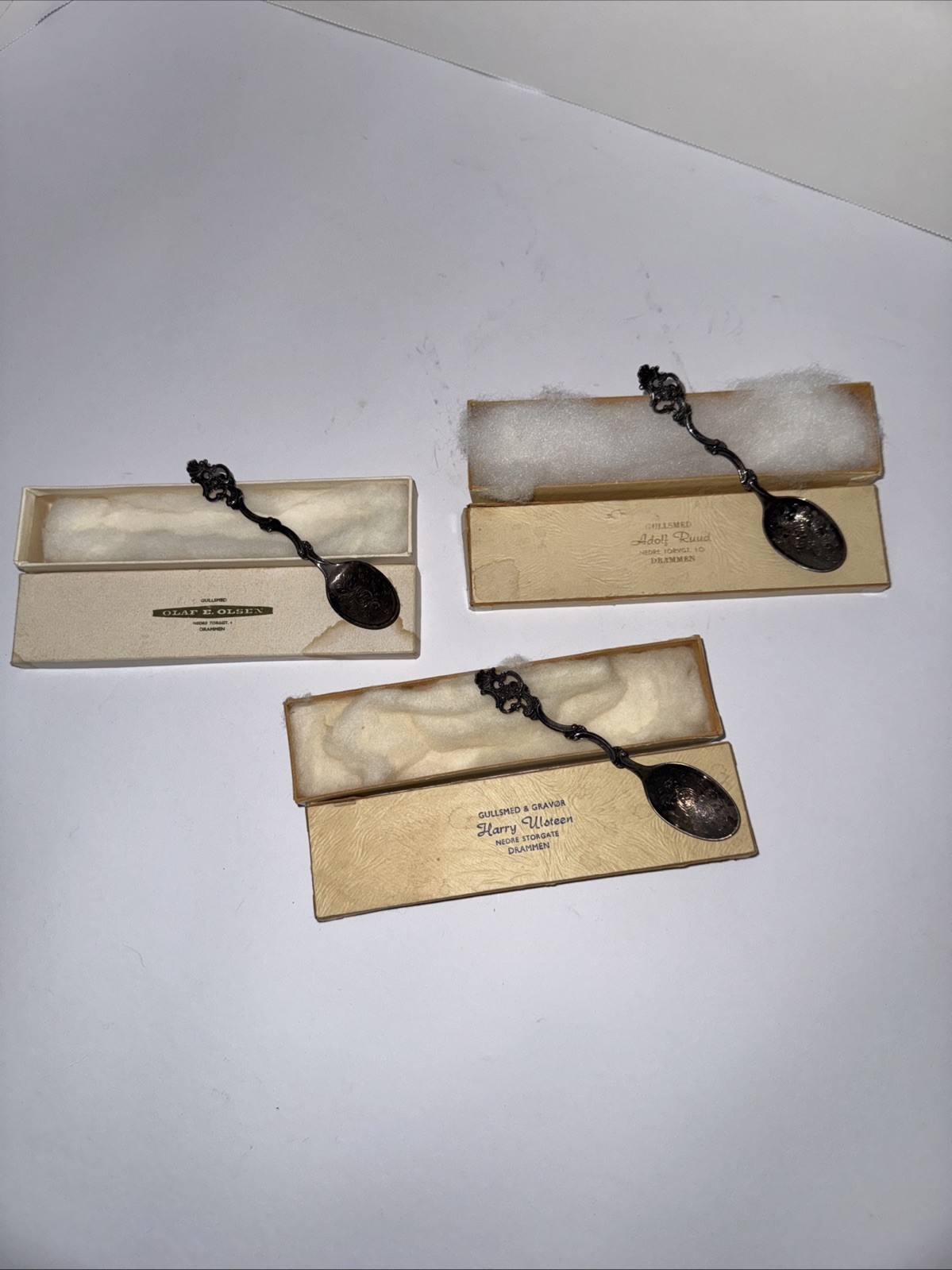 Vintage Silver Spoons Drammen Norway (three)