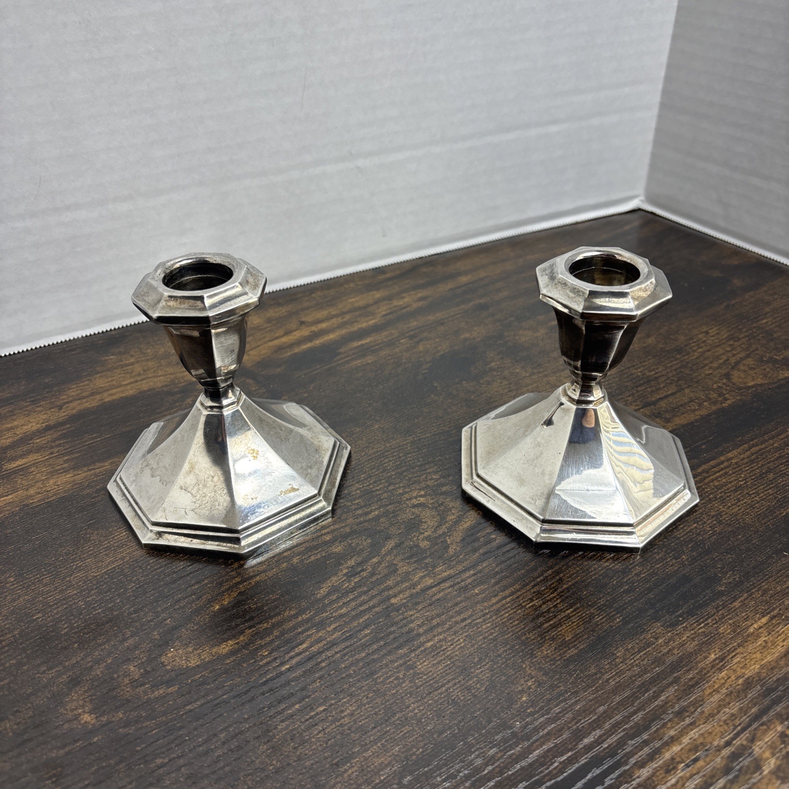 Vintage Wallace Silverplate Candlestick Alden Candle Holder 5010 Heavy