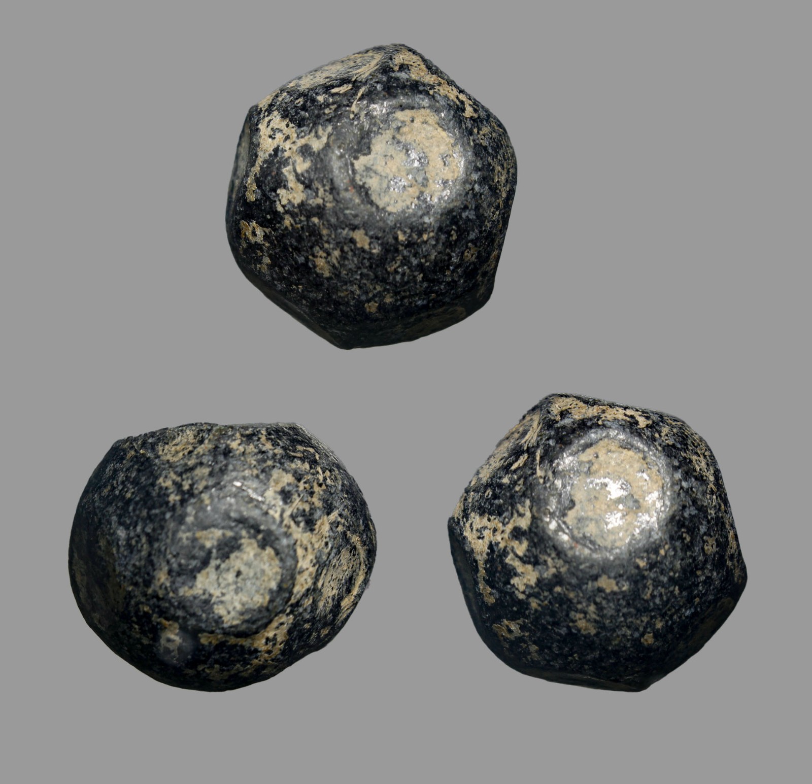 Ancient Roman Period Dodecahedral Bronze Trade Weight, Circa 1st–3rd Century AD.