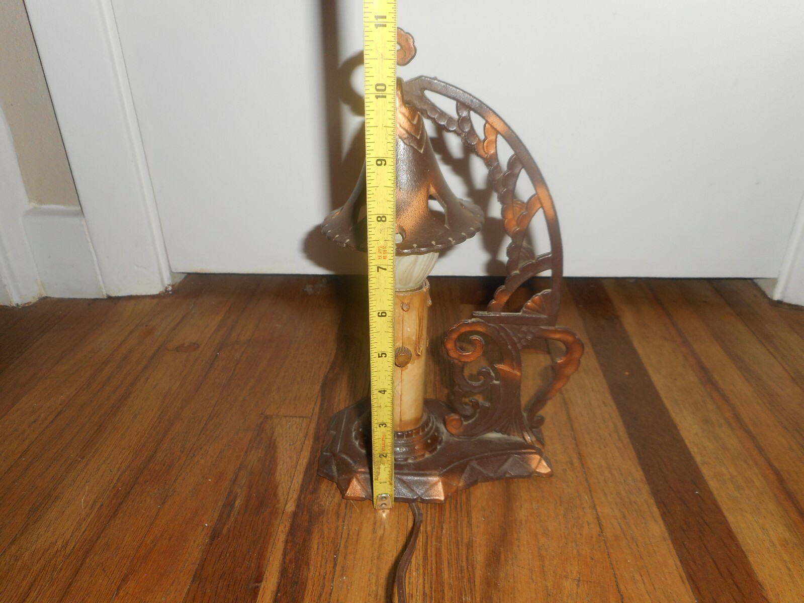 RARE Vintage Antique Arts & Crafts Witch Hat Gothic Candle Desk Table Lamp Light