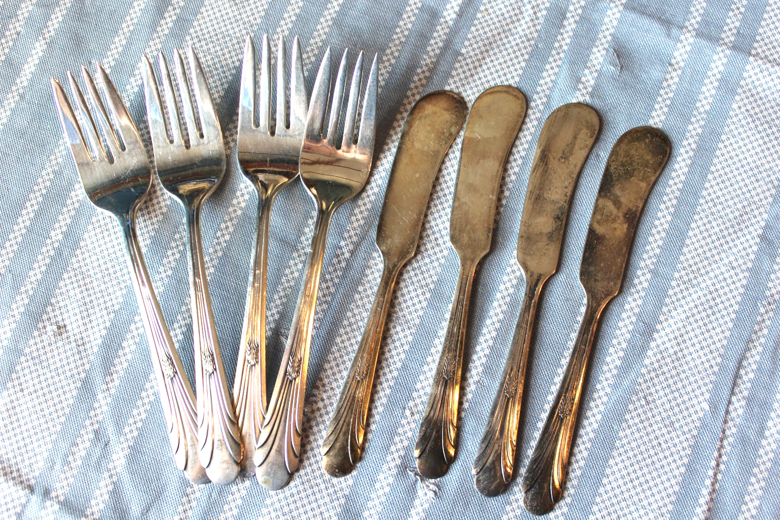 Lot 3 Silverware Monroe Silver Co JB 1940’s Forks & Knives-8